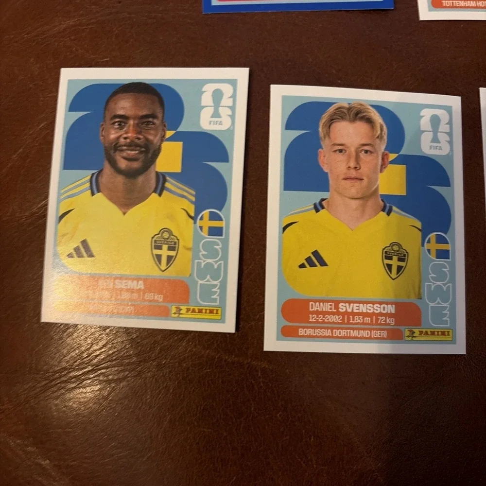 Panini FIFA Sticker Jesper Karlstrom Gold Crumple Blue SWE 10 2026 Rare
